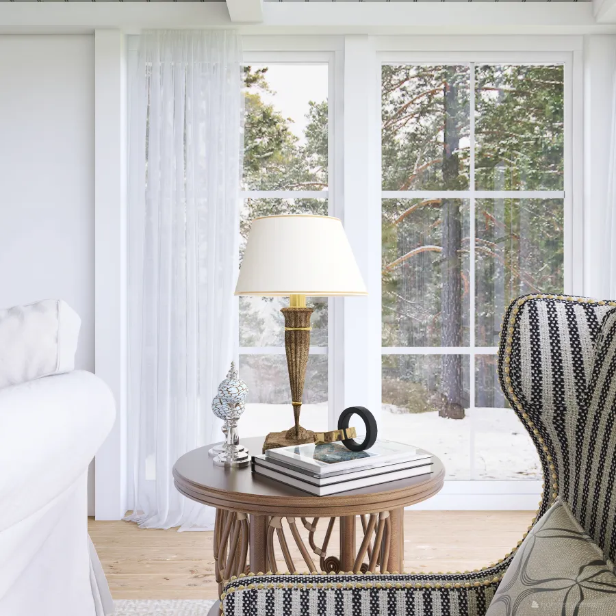 #AmericanRoomContest Living Room White 3d design renderings