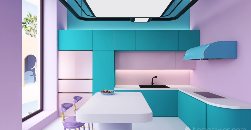 #EmptyRoomContest DreamScape and Multicolored 3d design renderings