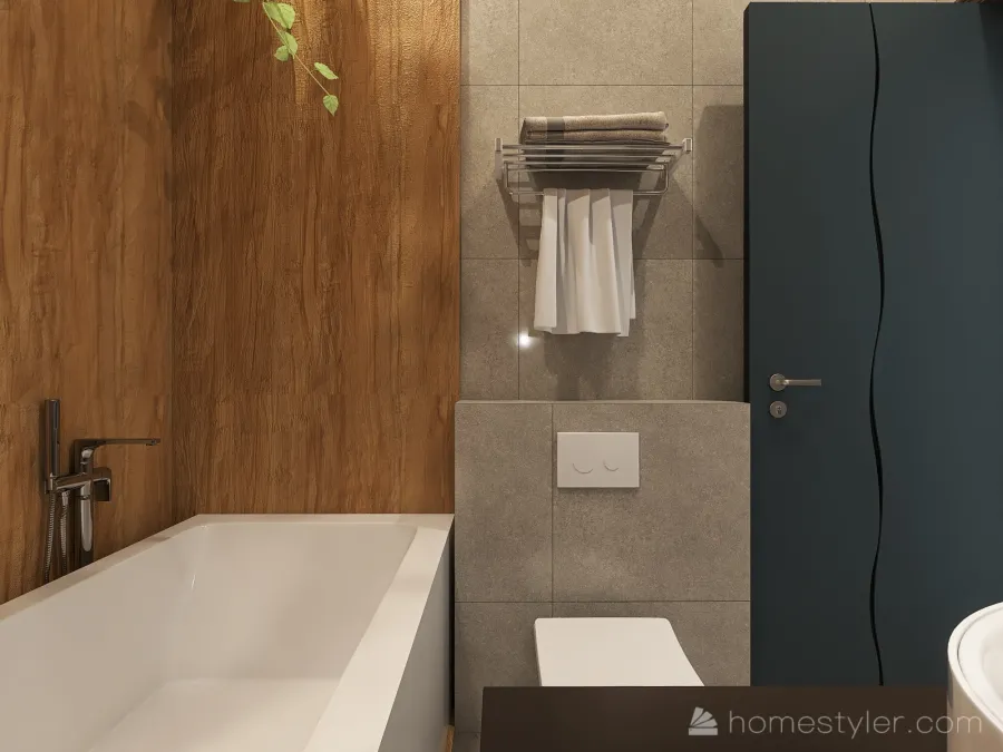 Grey Master Bathroom 3d design renderings