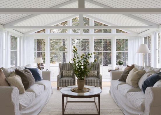 #AmericanRoomContest Living Room Design Rendering