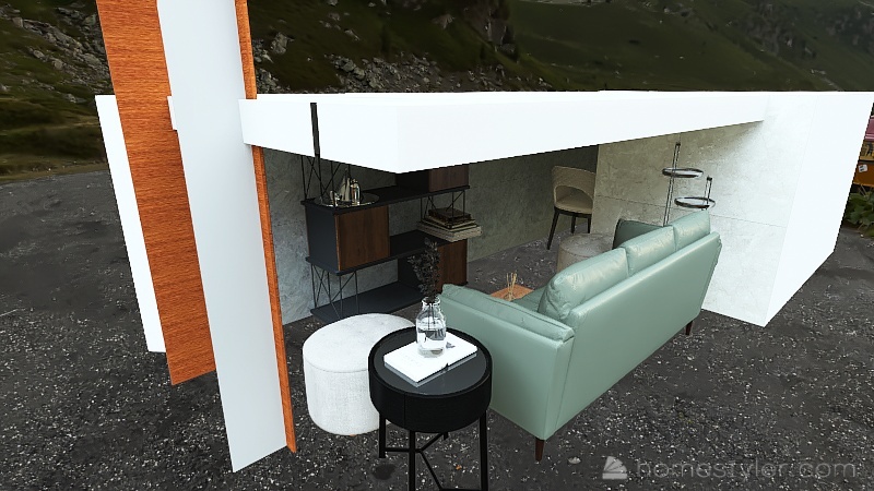 Room 1- Classic Black and White 3d design renderings
