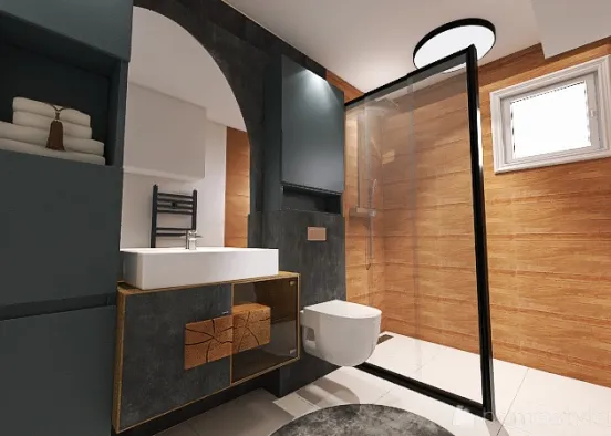 Škratulja kupaonica Design Rendering