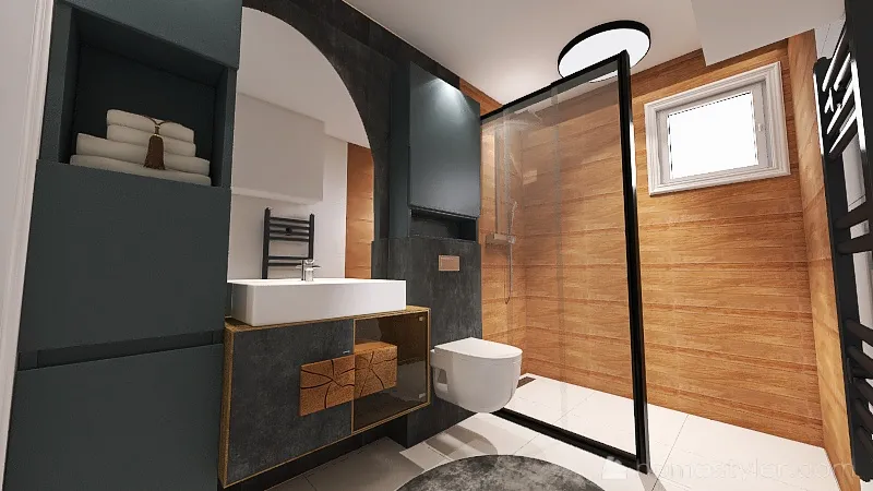 Škratulja kupaonica 3d design renderings