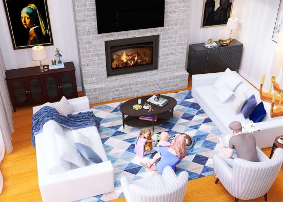 #AmericanRoomContest-young family Design Rendering