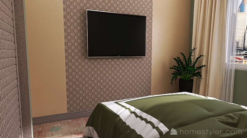 Спальня 2D 3d design renderings