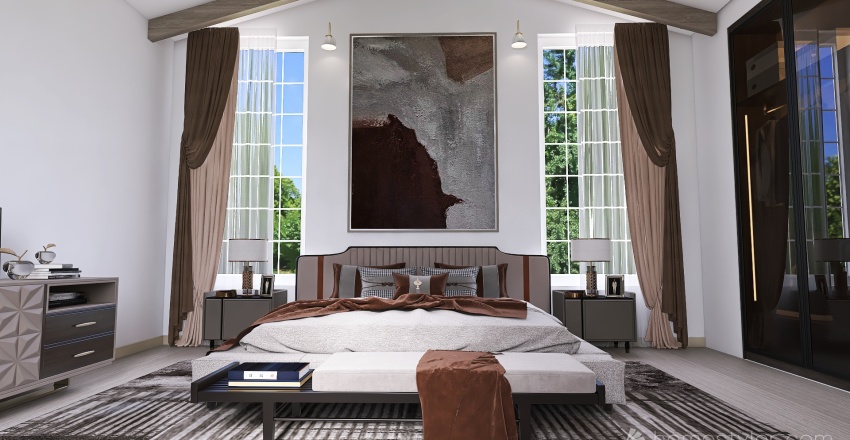 #AmericanRoomContest-Bedroom 3d design renderings