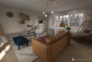 Family Room Project Design Rendering