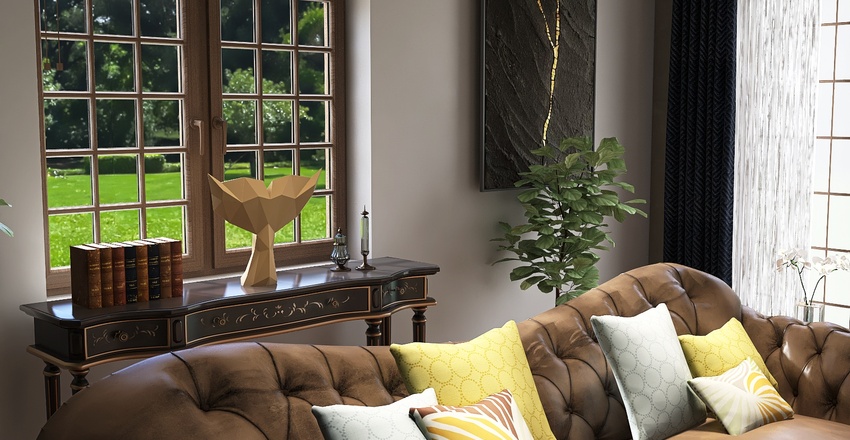 #AmericanRoomContest, barn house Interior Design Render