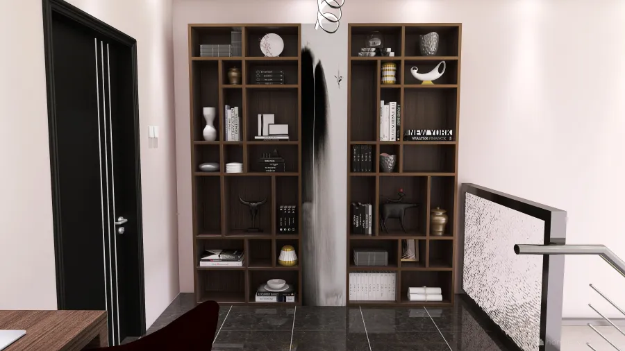 Small Office With Hallway 3d design renderings