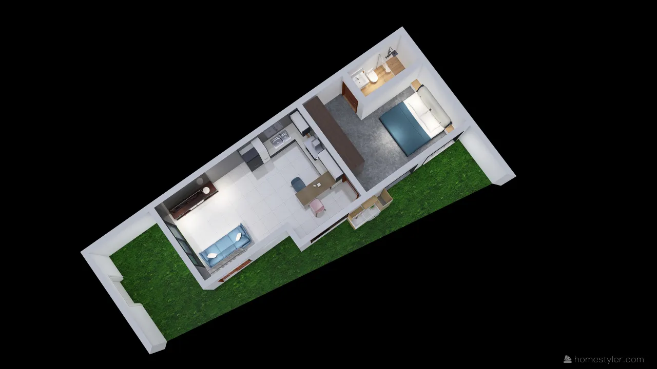 casa edícula 3d design renderings