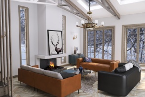 Come... sit by the fire #AmericanRoomContest  Design Rendering