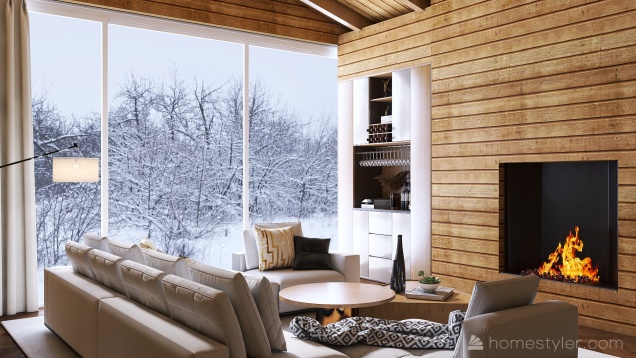 #AmericanRoomContest_Winter cabin