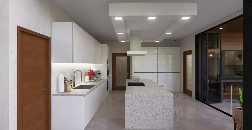 Casa Moderna - Tropical, Luxury Modern Contemporary House Interior Design Render