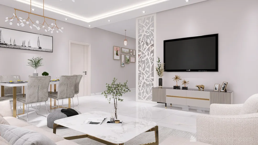 Mr. Sultan - Livingroom - Option 01 3d design renderings
