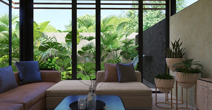 Casa Moderna - Tropical, Luxury Modern Contemporary House Interior Design Render