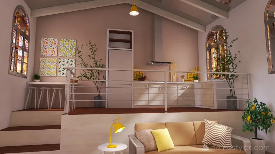 Lemon-Drop Home 3d design renderings