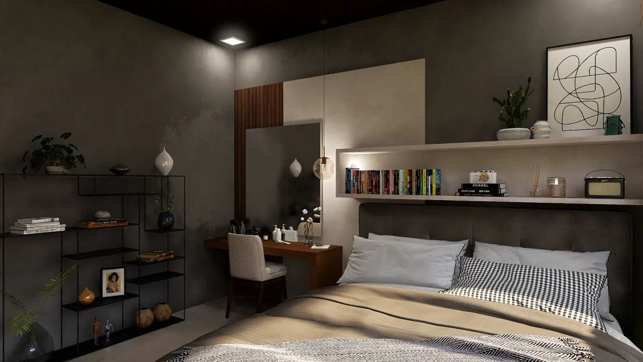 Modern Bedroom 3d design renderings