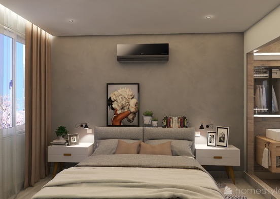 Modern Master Bedroom  Design Rendering