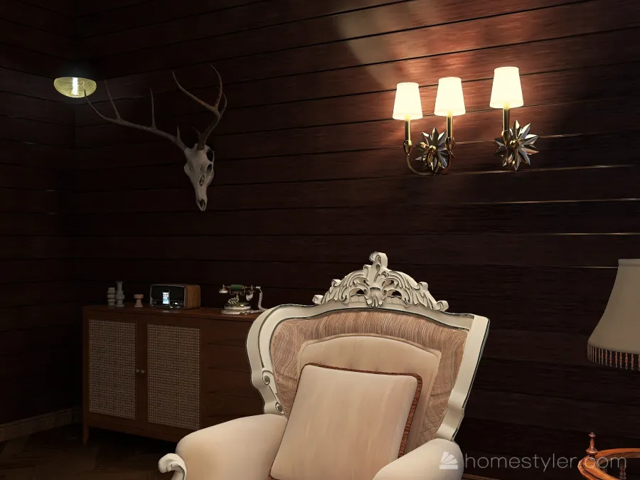 #AmericanRoomContest -classic style 3d design renderings