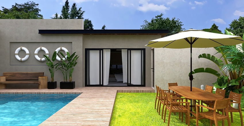 Casa Moderna - Tropical, Luxury Modern Contemporary House Interior Design Render