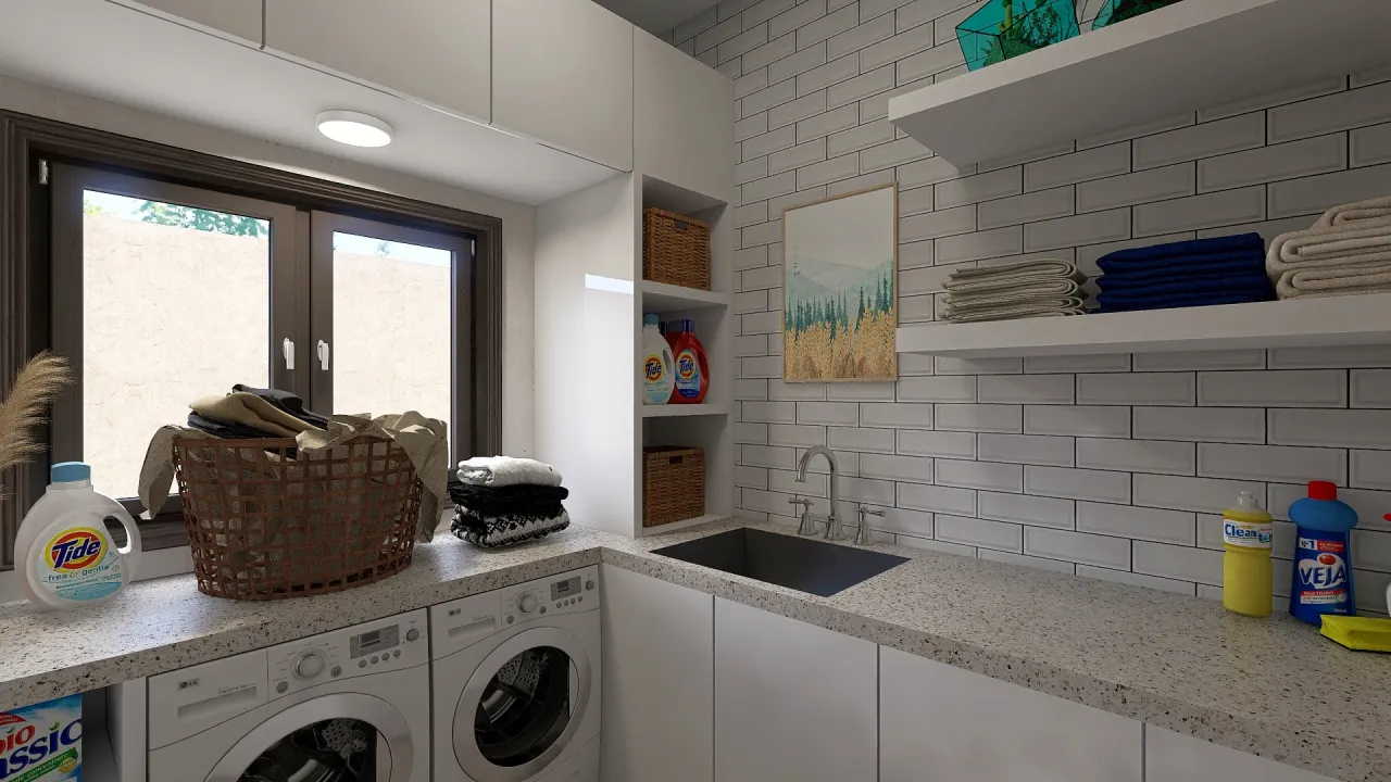 Modern StorageRoom 3d design renderings