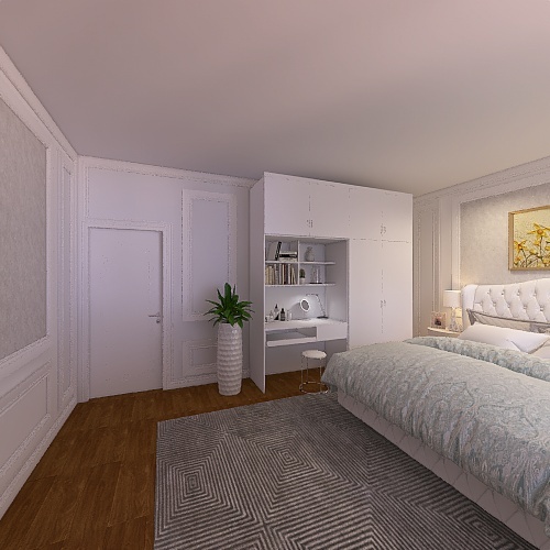 bedroom modern 3d design renderings
