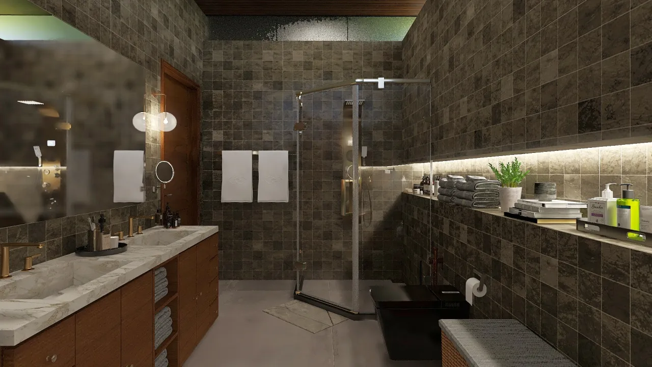 Modern MasterBathroom 3d design renderings