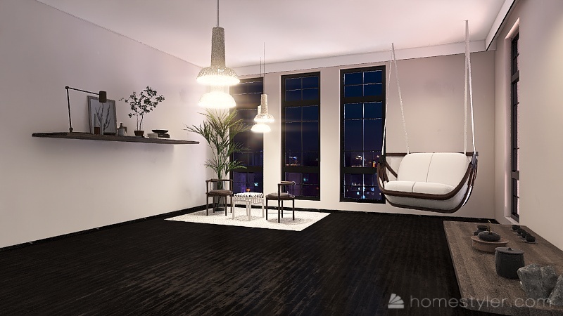 Room 2 - Japandi 3d design renderings