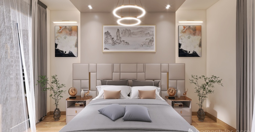 Sodic- Modified Master bedroom 3d design renderings
