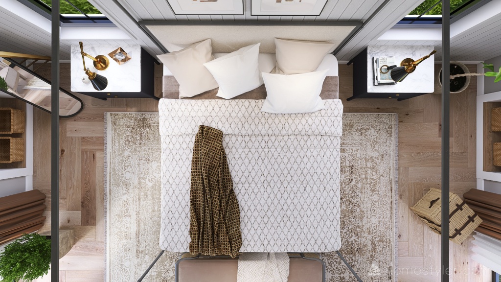 #AmericanRoomContest- Dormitorio casa de campo 3d design renderings