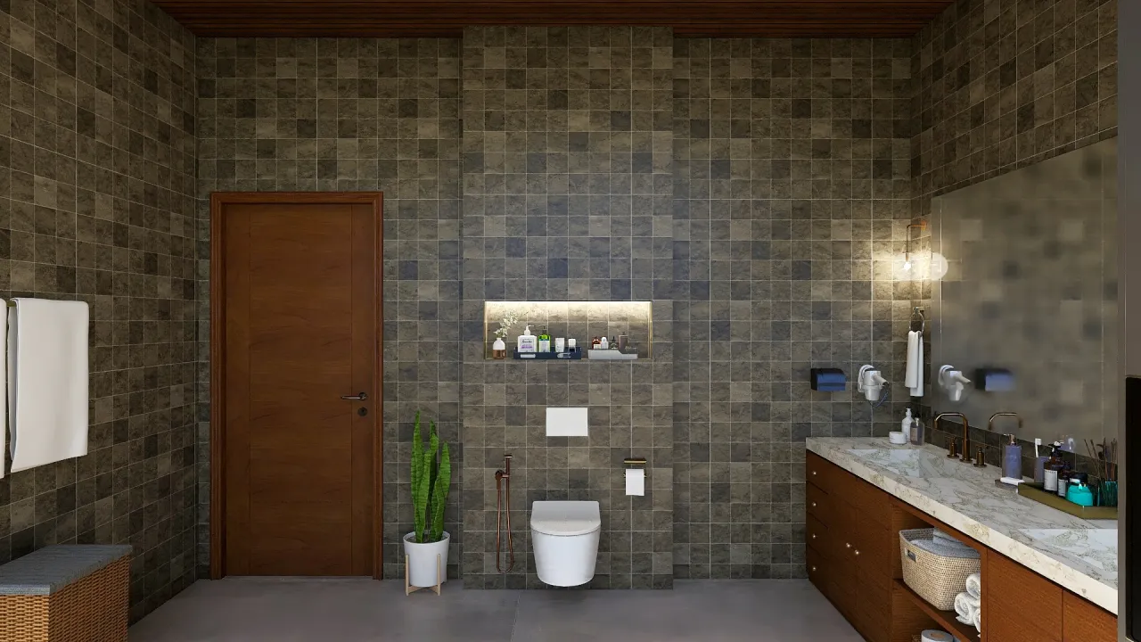 Modern MasterBathroom 3d design renderings