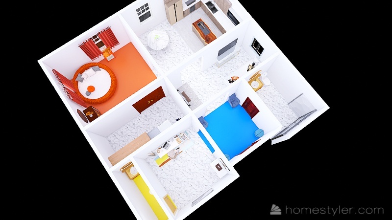 Mondrian Home 3d design picture 92.91