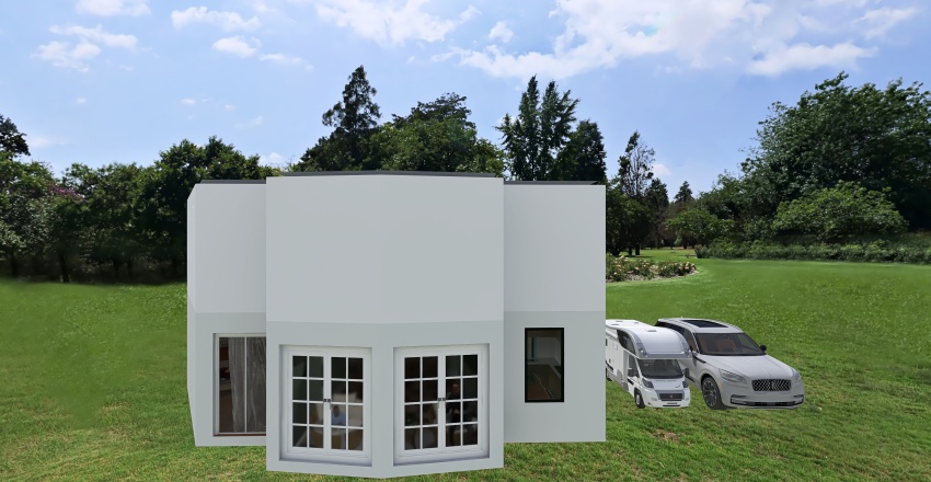 2 Floor Aesthetic House 3d design renderings