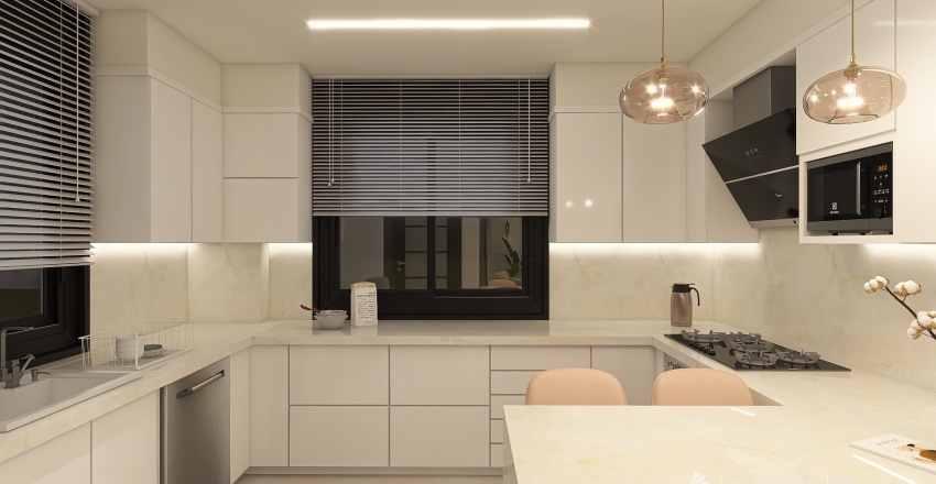 Calm Appartement 3d design renderings