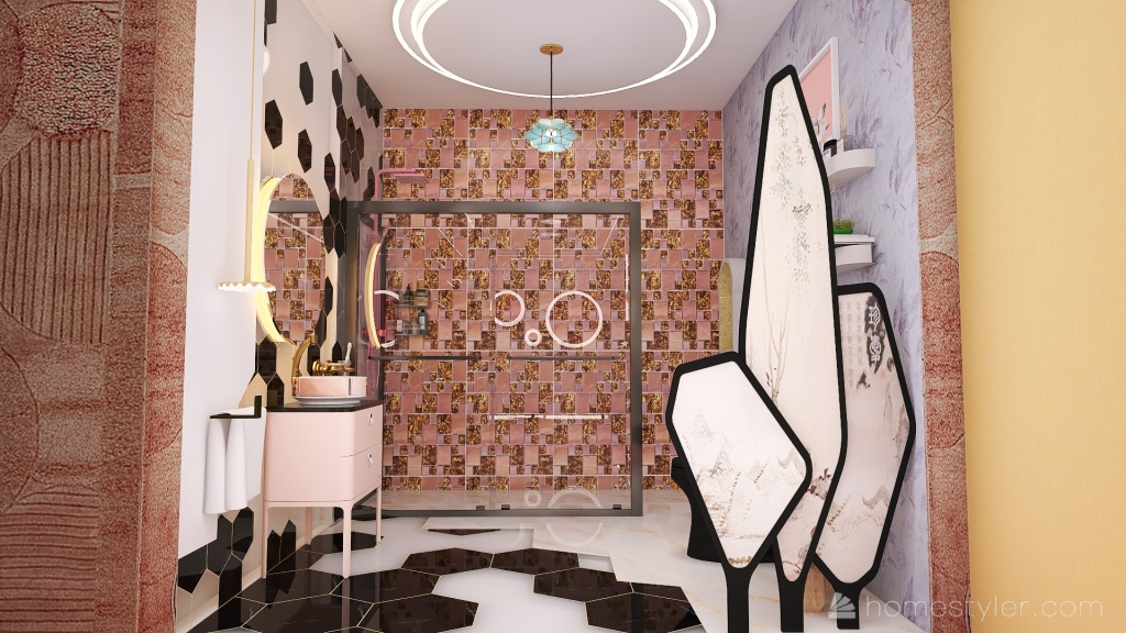 Dormitorio Kistch 3d design renderings