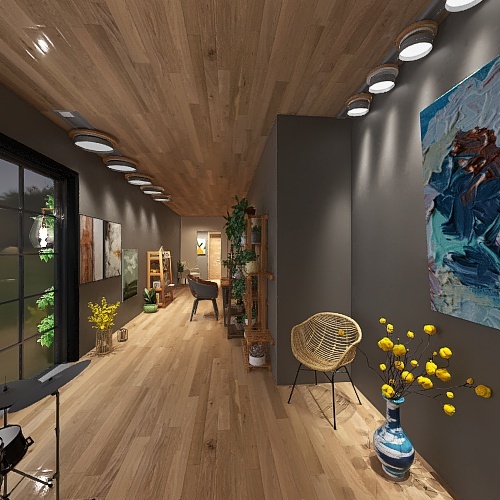 A Floral Floor Plan 3d design renderings