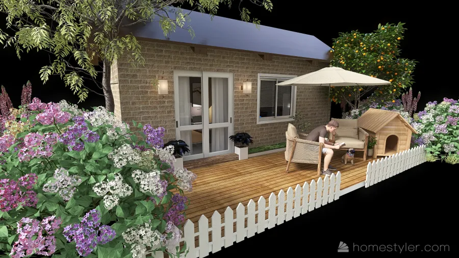 Minimalist Tiny Home 3d design renderings