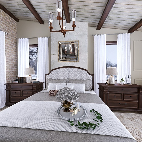 #AmericanRoomContest - 2 Story Chalet Retreat #Traditional 3d design renderings