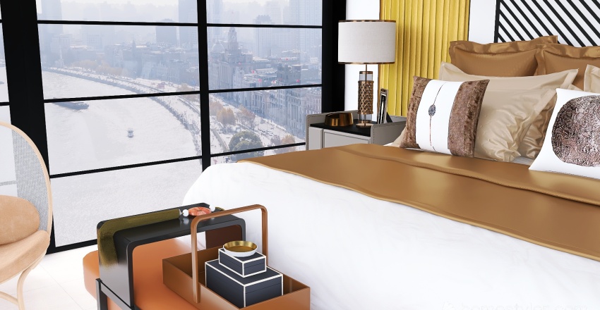 #AmericanRoomContest_ Bedroom 3d design renderings
