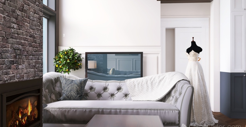 #AmericanRoomContest  living room by Svetlana Karpova 3d design renderings