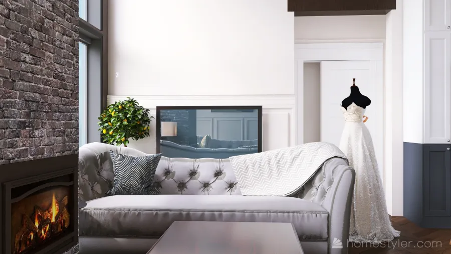 #AmericanRoomContest  living room by Svetlana Karpova 3d design renderings