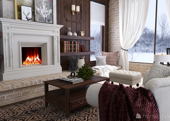 #AmericanRoomContest - 2 Story Chalet Retreat  #Traditional Design Rendering