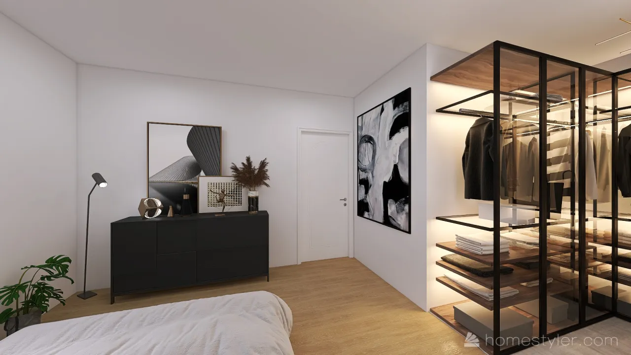 Loft moderno 3d design renderings