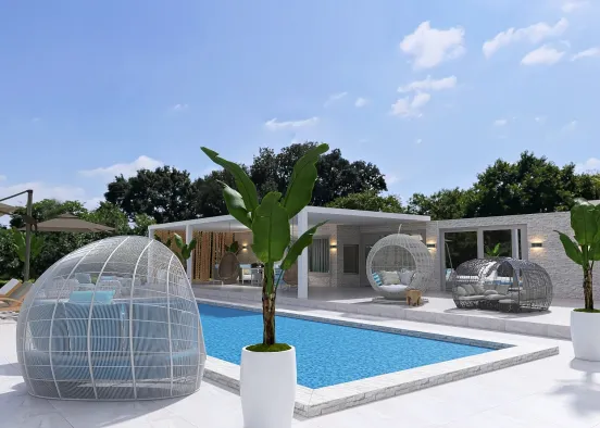 #HSDA2021Residential#my dream house by the pool#tranquilyty Design Rendering