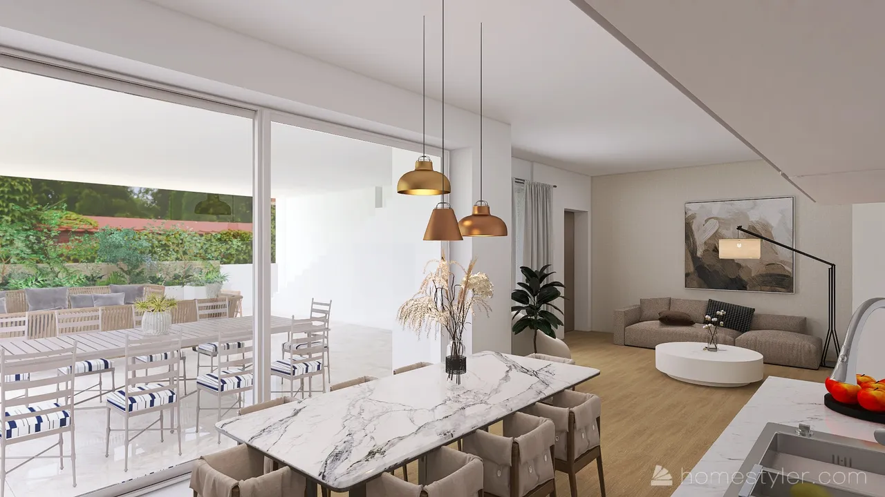 Loft moderno 3d design renderings