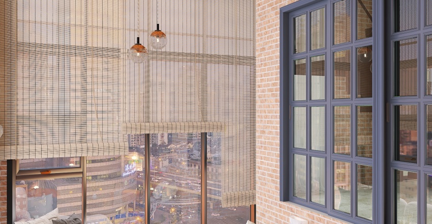 Balcony, Living Room 3d design renderings