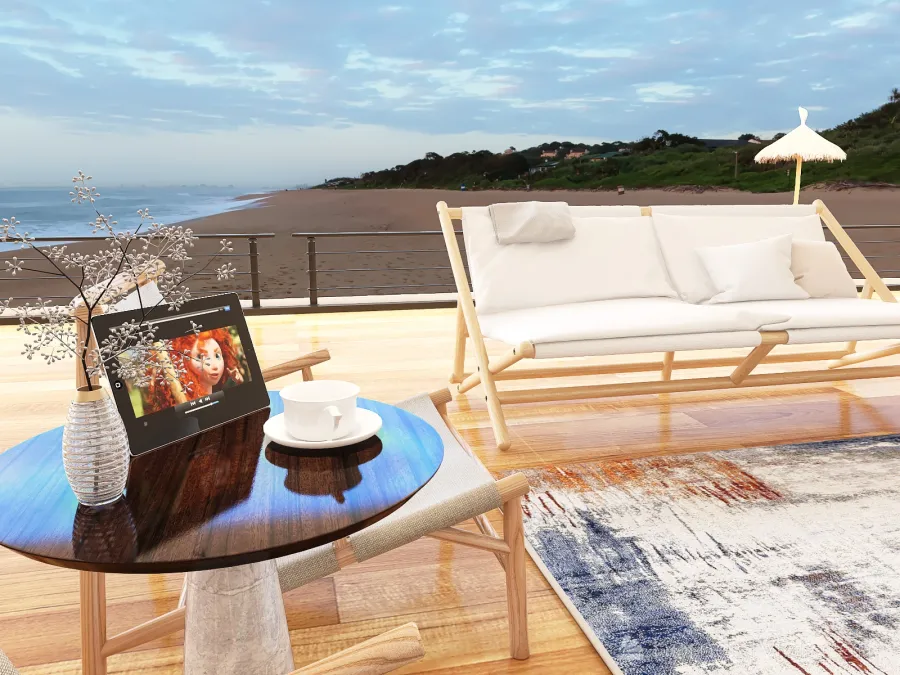 The house on the beach 3d design renderings
