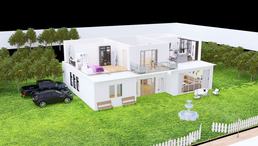 Modern Villa 3d design picture 2596.34