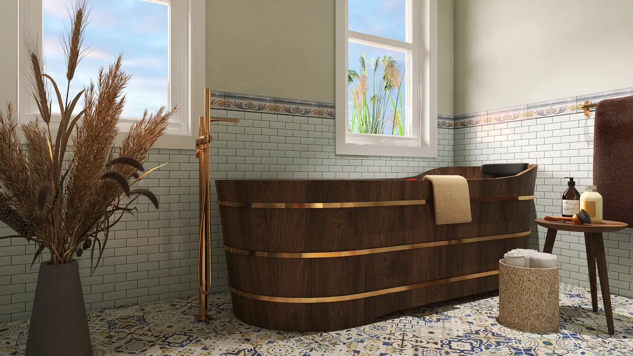 MasterBathroom 3d design renderings