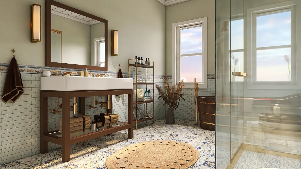 MasterBathroom 3d design renderings